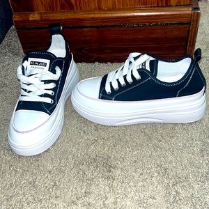 Platform Converse Black & White